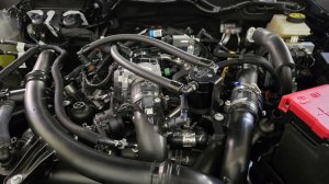 Ford Ranger Oil Separator - PCV Side - J&L - 3.0 - Black Anodized - `24-`25