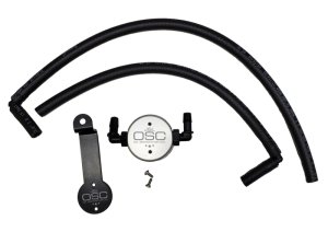 Toyota FJ Cruiser Oil Separator - Driver Side - J&L - Oil Separator 3.0 - Clear Anodized - `07-`14