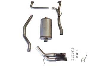 Nissan Titan Performance Exhaust - Pass Side Dual Exit - JBA - 304SS Cat Back - `04-`20