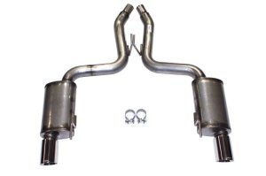 Ford Mustang Performance Exhaust - JBA - Axle Back 304SS - Polished Chrome - `19-`22