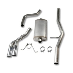 Chevrolet Silverado Performance Exhaust - Dual Exit - JBA - Cat Back, 304SS, Dual Side Swept Tips - `04-`19 Chevrolet Silverado Performance Exhaust - Dual Exit - JBA - Cat Back, 304SS, Dual Side Swept Tips - `04-`19