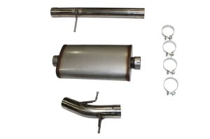 Chevrolet 1500 Performance Exhaust - Rear - JBA - Cat-Back, Dual Rear Exit, 304SS - Stainless steel polished chrome - `19-`22