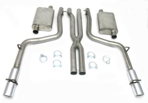Chrysler Cars Performance Exhaust - Dual Rear Exit - JBA - Cat Back 409SS - Stainless steel polished chrome - `05-`10 Chrysler Cars Performance Exhaust - Dual Rear Exit - JBA - Cat Back 409SS - Stainless steel polished chrome - `05-`10