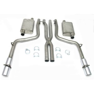 Dodge Cars Performance Exhaust - Dual Rear Exit - JBA - Cat Back 409SS - Stainless steel polished chrome - `05-`10 Dodge Cars Performance Exhaust - Dual Rear Exit - JBA - Cat Back 409SS - Stainless steel polished chrome - `05-`10