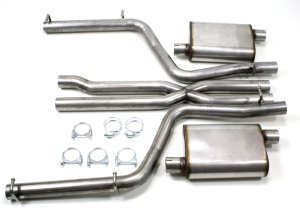Chrysler Cars Performance Exhaust - Dual Rear Exit - JBA - 409SS Cat-Back - `11-`14 Chrysler Cars Performance Exhaust - Dual Rear Exit - JBA - 409SS Cat-Back - `11-`14