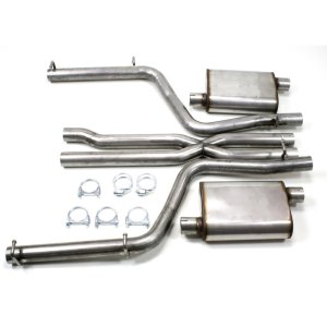 Dodge Cars Performance Exhaust - Dual Rear Exit - JBA - 409SS Cat-Back - `11-`14