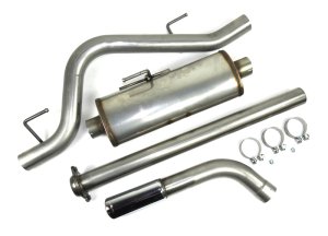 Ford F-150 Performance Exhaust - Pass Side Single Exit - JBA - Cat Back - Stainless steel polished chrome - `15-`20