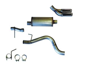 Ford Ranger Performance Exhaust - Dual Exit - JBA - Cat Back 409SS - Polished Chrome - `19-`22