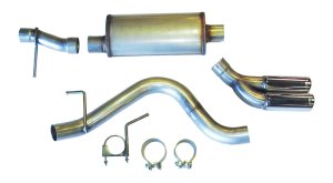 Ford Ranger Performance Exhaust - Dual Exit - JBA - Cat Back 409SS - Polished Chrome - `19-`22