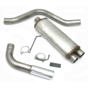 Chevrolet Suburban Performance Exhaust - Pass Side Single Exit - JBA - Cat Back - Stainless Steel Polished Chrome - `00-`06