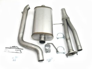 Hummer H2 Performance Exhaust - Single Rear Exit - JBA - Cat Back 409SS - `03-`06