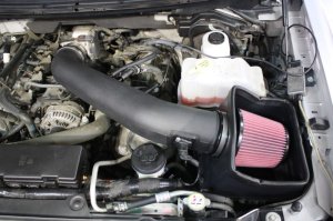 Ford Raptor Performance Air Intake - JLT - Red Filter - Black Textured - `10-`14