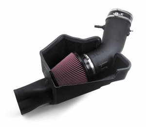 Ford Mustang Performance Air Intake - JLT - Cold Air Intake Kit with Red Filter - Black - `15-`17