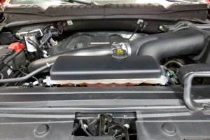 Ford F-150 Coolant Tank Cover - JLT - Black Textured - `15-`19