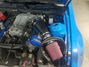 Ford Mustang Performance Air Intake - JLT - Induction Kit w/Replacement Red Air Filter - Black Textured - `10-`14