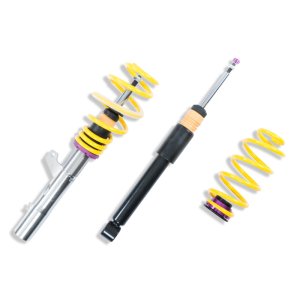 Volkswagen Golf Coilover Suspension Kit - KW - V2 INOX-LINE with TVR-A Adjustable Rebound - `10-`14