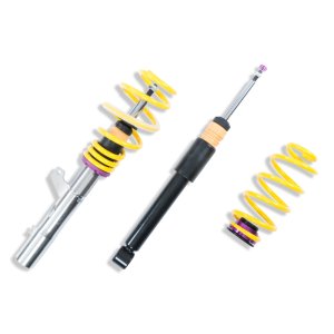 Volkswagen Golf Coilover Suspension Kit - KW - V2 INOX-LINE with TVR-A Adjustable Rebound - `10-`14