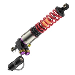 Porsche Carrera GT Suspension Lift Kit - KW - HLS4 V5 Coilover Kit - Red & Blue - `04-`05