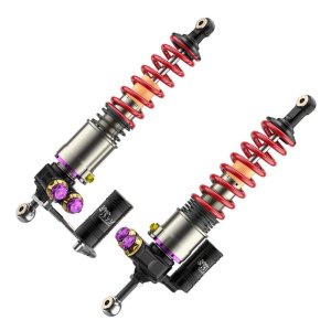 Porsche Carrera GT Suspension Lift Kit - KW - HLS4 V5 Coilover Kit - Red & Blue - `04-`05