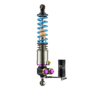 Porsche Carrera GT Suspension Lift Kit - KW - HLS4 V5 Coilover Kit - Red & Blue - `04-`05