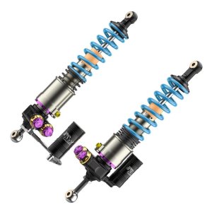 Porsche Carrera GT Suspension Lift Kit - KW - HLS4 V5 Coilover Kit - Red & Blue - `04-`05