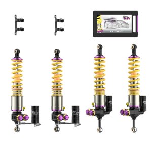 Porsche Carrera GT Suspension Lift Kit - Front + Rear - KW - V5 Coilover + HLS4 - `04-`05