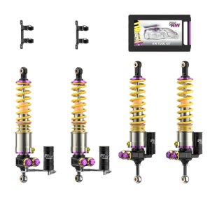 Porsche Carrera GT Suspension Lift Kit - Front + Rear - KW - V5 Coilover + HLS4 - `04-`05