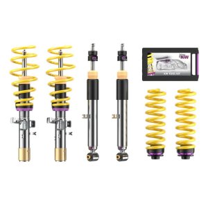 BMW 5 Series Coilover Suspension Kit - Front + Rear - KW - V3 Leveling, Independent Rebound & Compression (for Electronic Dampers) - `17-`27