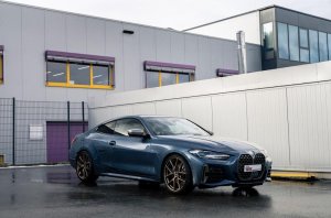 BMW 4 Series Coilover Suspension Kit - Front + Rear - KW - V3 Leveling, Height Adjustable, Independent Compression & Rebound (TVR-A/TVC-A), Inox-Line Stainless Steel, for vehicles without electronic suspension - `21-`27