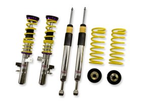 Ford Focus Coilover Suspension Kit - Front + Rear - KW - V3, Independent Compression + Rebound, Inox-Line Stainless Steel - `12-`18