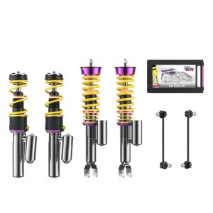 Porsche 911 Turbo Suspension Lift Kit - Front - KW - V3 Coilovers + HLS2 Hydraulic Lift System - `07-`13