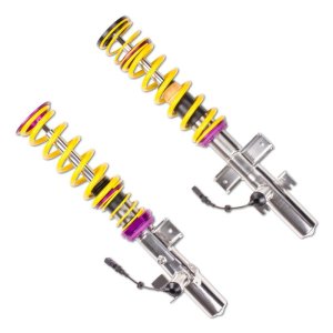 Land Rover Range Rover Evoque Coilover Suspension Kit - Front + Rear - KW - DDC ECU (Dynamic Damping Control), Electronically Adjustable, App-Compatible, Inox-Line Stainless Steel - `12-`18