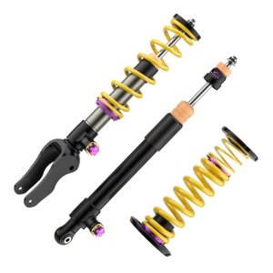 Porsche Taycan Coilover Suspension Kit - KW - V4, Adjustable - `21-`27