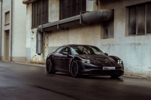 Porsche Taycan Coilover Suspension Kit - KW - V4, Adjustable - `21-`27