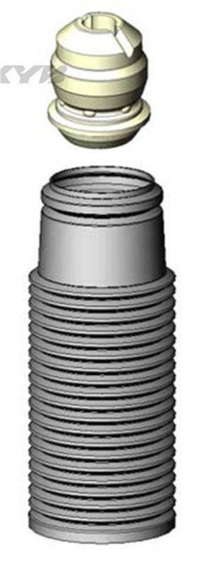 Volkswagen Cabrio Strut Boots - Front - KYB - `95-`02