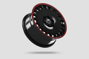 Ineos Grenadier Custom Wheels - Huntsman Armored RS-Forged Light Alloy - Gloss Black/ Red Stripe