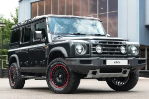 Ineos Grenadier Custom Wheels - Huntsman Armored RS-Forged Light Alloy - Gloss Black/ Red Stripe