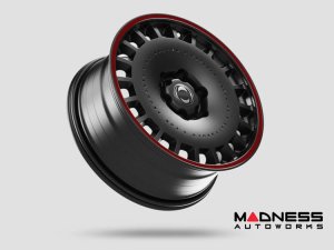 Ineos Grenadier Custom Wheels - Huntsman Armored RS-Forged Light Alloy - Satin Black/ Red Stripe