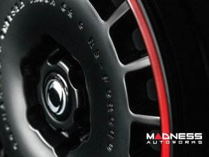 Ineos Grenadier Custom Wheels - Huntsman Armored RS-Forged Light Alloy - Satin Black/ Red Stripe