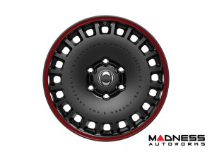 Ineos Grenadier Custom Wheels - Huntsman Armored RS-Forged Light Alloy - Satin Black/ Red Stripe