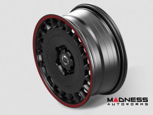 Ineos Grenadier Custom Wheels - Huntsman Armored RS-Forged Light Alloy - Satin Black/ Red Stripe