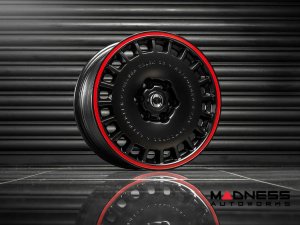 Ineos Grenadier Custom Wheels - Huntsman Armored RS-Forged Light Alloy - Satin Black/ Red Stripe