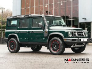 Ineos Grenadier Custom Wheels - Huntsman Armored RS-Forged Light Alloy - Satin Black/ Red Stripe