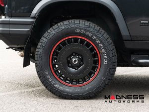 Ineos Grenadier Custom Wheels - Huntsman Armored RS-Forged Light Alloy - Satin Black/ Red Stripe