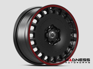 Ineos Grenadier Custom Wheels - Huntsman Armored RS-Forged Light Alloy - Satin Black/ Red Stripe