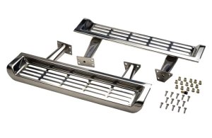 Jeep Wrangler TJ Side Steps - Kentrol - Polished Silver - `97-`00 Jeep Wrangler TJ Side Steps - Kentrol - Polished Silver - `97-`00