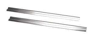 Jeep Wrangler Door Sill Plate - Kentrol - Entry Guards Pair - Polished Silver - `97-`06