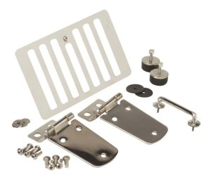 Jeep Wrangler Hood Kit - Kentrol - Without Hood Catch - Polished Silver - `98-`06