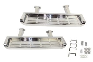 Jeep TJ Side Steps - Kentrol - Polished Silver - `01-`06