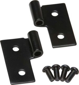 Jeep Wrangler TJ Door Hinge (2) - Lower - Kentrol - Powdercoat Black - `97-`06